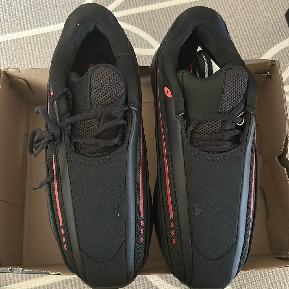 adidas Mad IIInfinity Core Black Red Men's Basketball Shoes_IF7125_size 8
